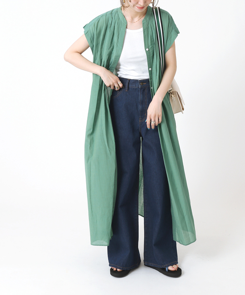 B.C STOCK(ベーセーストック)の「ワイドデニムパンツ(デニムパンツ・レディース・ネイビー/ブルー系その他・SMALL/MEDIUM)」の8枚目の写真