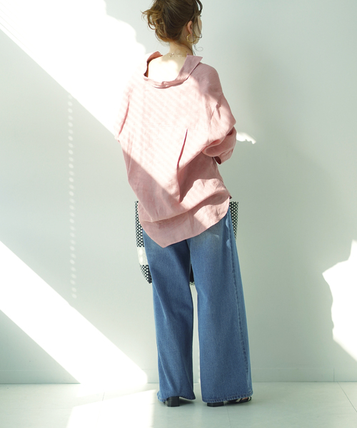 B.C STOCK(ベーセーストック)の「ワイドデニムパンツ(デニムパンツ・レディース・ネイビー/ブルー系その他・SMALL/MEDIUM)」の13枚目の写真