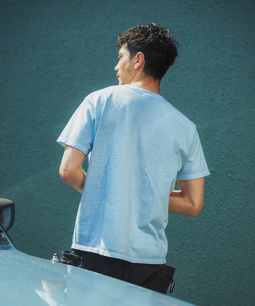 Good On(グッドオン)の「GOOD ON クルーネックTシャツ GOST701(Tシャツ/カットソー・メンズ・ライトブルー/パープル/ブルー系その他・L/M/XL/S)」の5枚目の写真