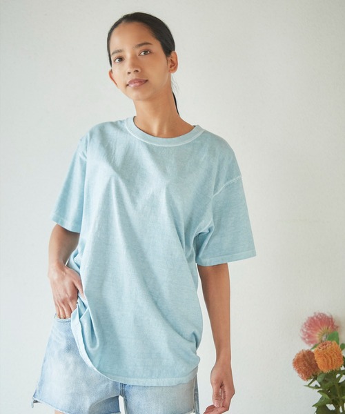 Good On(グッドオン)の「GOOD ON クルーネックTシャツ GOST701(Tシャツ/カットソー・メンズ・ライトブルー/パープル/ブルー系その他・L/M/XL/S)」の16枚目の写真