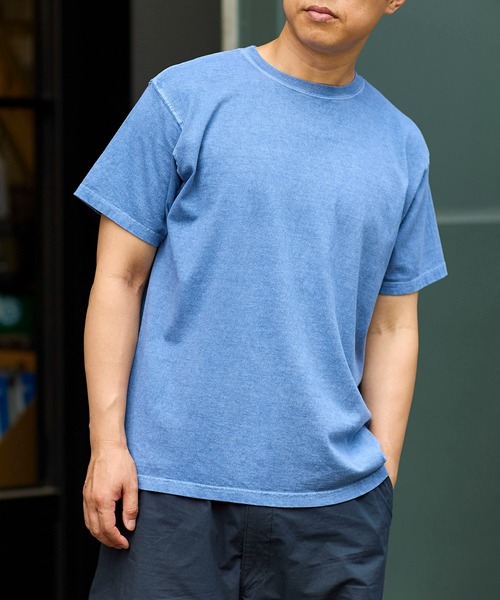 Good On(グッドオン)の「GOOD ON クルーネックTシャツ GOST701(Tシャツ/カットソー・メンズ・ライトブルー/パープル/ブルー系その他・L/M/XL/S)」の17枚目の写真