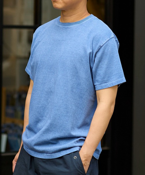 Good On(グッドオン)の「GOOD ON クルーネックTシャツ GOST701(Tシャツ/カットソー・メンズ・ライトブルー/パープル/ブルー系その他・L/M/XL/S)」の18枚目の写真