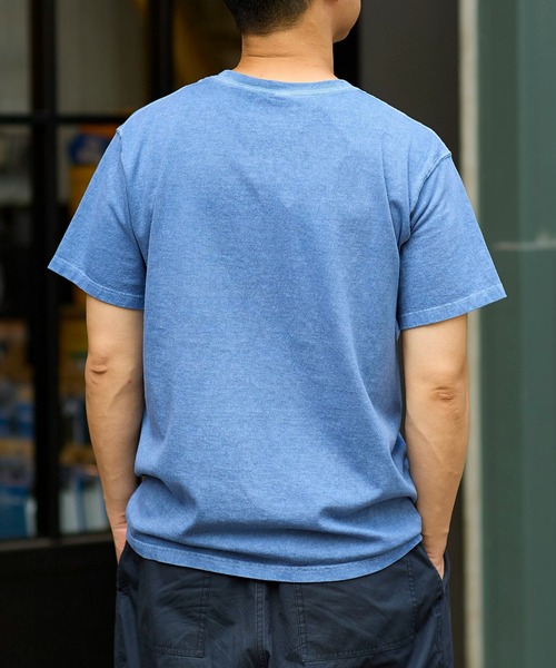Good On(グッドオン)の「GOOD ON クルーネックTシャツ GOST701(Tシャツ/カットソー・メンズ・ライトブルー/パープル/ブルー系その他・L/M/XL/S)」の19枚目の写真