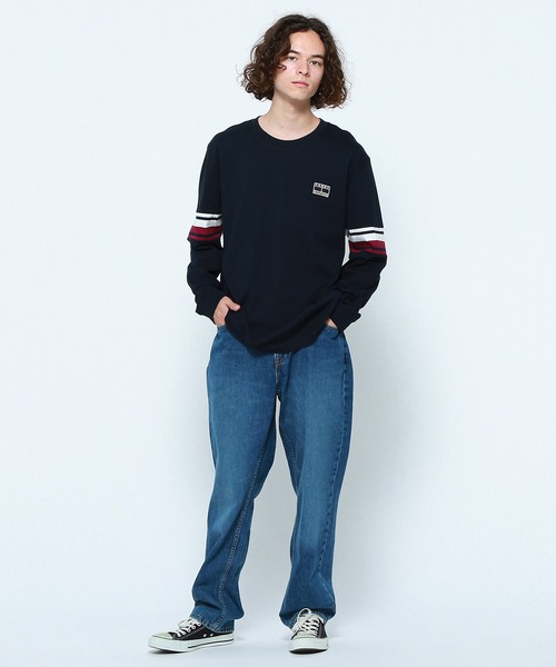 リピーター様【新品】トミーヒルフィガー　黒　ロンT トリコ　ストライプ　XXL トミー ヒルフィガー TOMMY HILFIGER MONOCHROME CAPSULE