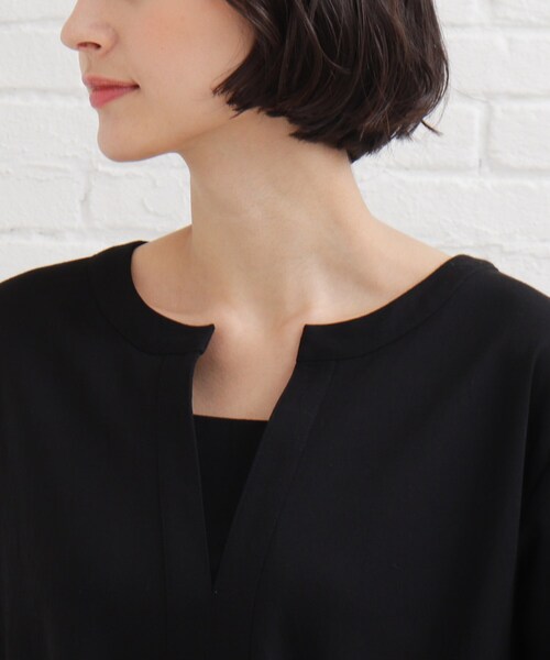 SHOO・LA・RUE（シューラルー）の「◆【接触冷感】さらりカフタンワンピース（ワンピース・レディース・ブラック/グリーン・02/03/04）」の3枚目の写真