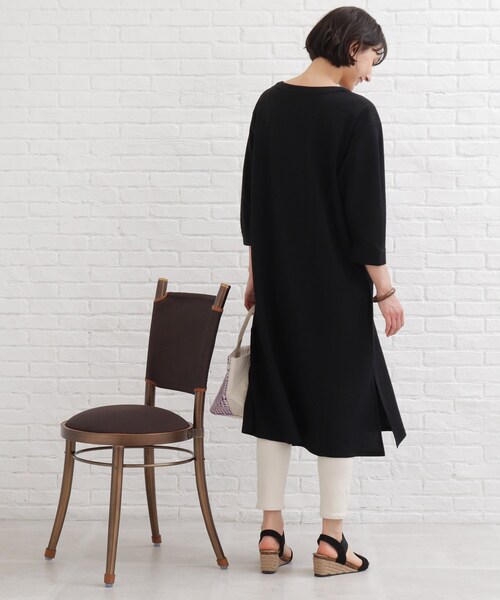 SHOO・LA・RUE（シューラルー）の「◆【接触冷感】さらりカフタンワンピース（ワンピース・レディース・ブラック/グリーン・02/03/04）」の16枚目の写真