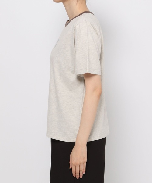 PAGEBOY（ページボーイ）の「レトロリンガーロゴTシャツ（Tシャツ/カットソー・レディース・ネイビー/オフホワイト/オートミール・FREE）」の12枚目の写真