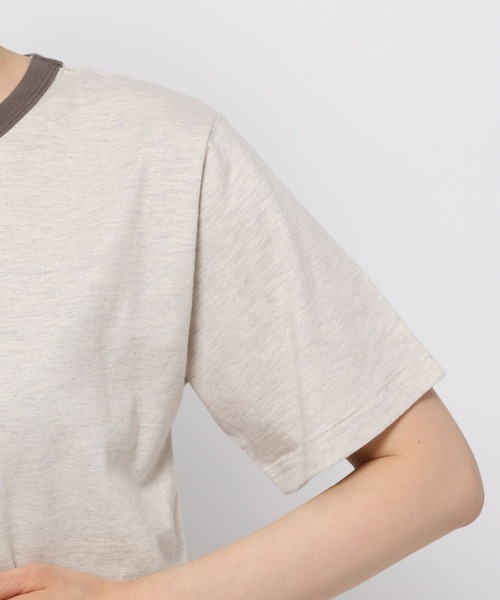 PAGEBOY（ページボーイ）の「レトロリンガーロゴTシャツ（Tシャツ/カットソー・レディース・ネイビー/オフホワイト/オートミール・FREE）」の15枚目の写真