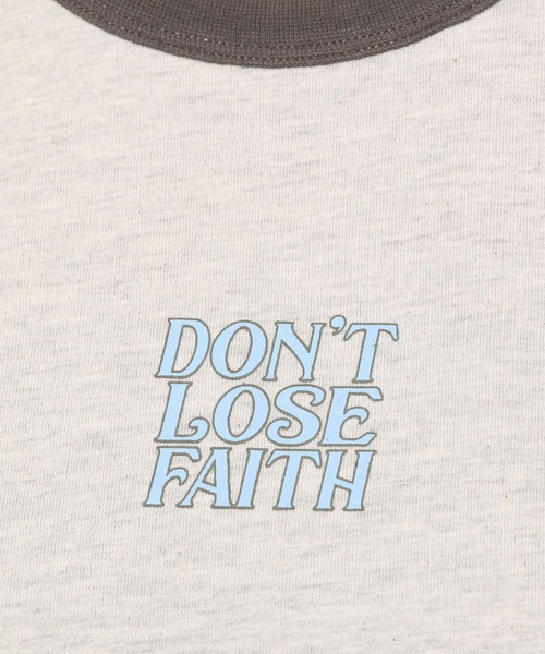 PAGEBOY（ページボーイ）の「レトロリンガーロゴTシャツ（Tシャツ/カットソー・レディース・ネイビー/オフホワイト/オートミール・FREE）」の18枚目の写真