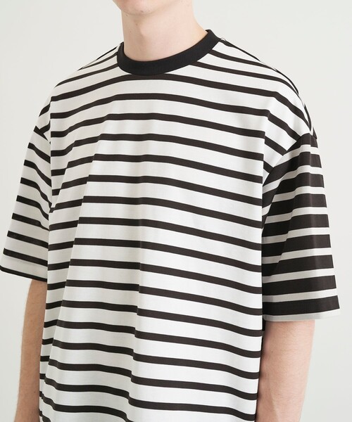 city（シティ）の「BORDER TEE（Tシャツ/カットソー・メンズ・ホワイト/グレー・1/2）」の4枚目の写真