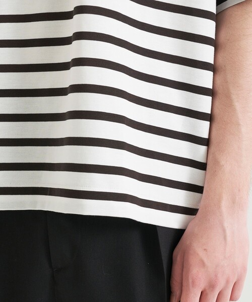 city（シティ）の「BORDER TEE（Tシャツ/カットソー・メンズ・ホワイト/グレー・1/2）」の6枚目の写真