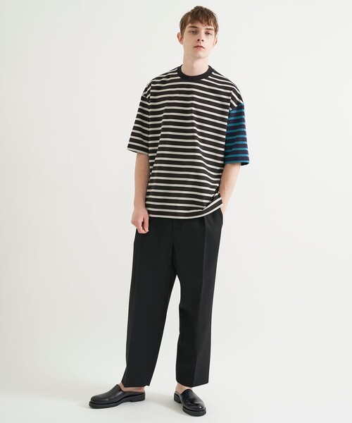 city（シティ）の「BORDER TEE（Tシャツ/カットソー・メンズ・ホワイト/グレー・1/2）」の9枚目の写真