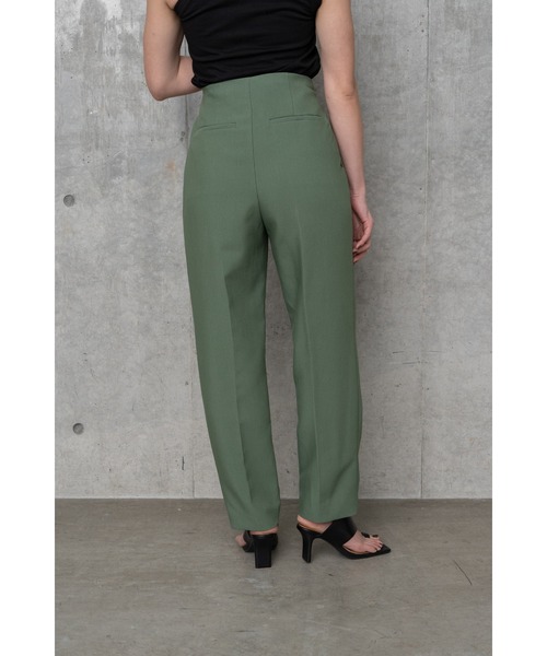 LA PEAU DE GEM（ラポドゥジェム）の「【LA PEAU DE GEM】ベルトスラックステーパードパンツ（スラックス・レディース・ブルー/グリーン・M/S）」の16枚目の写真
