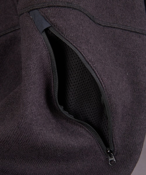 HOLIDAY（ホリデイ）の「THERMAL PRO FLEECE ZIP UP JACKET サーマルプロフリースジップアップジャケット（ブルゾン・レディース・ブラック/グレー/ヘザーグレー・ONE SIZE）」の9枚目の写真