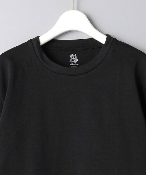BATONER（バトナー）の「＜BATONER＞ショートスリーブ Tシャツ（Tシャツ/カットソー・レディース・オフホワイト/ブラック・1）」の15枚目の写真