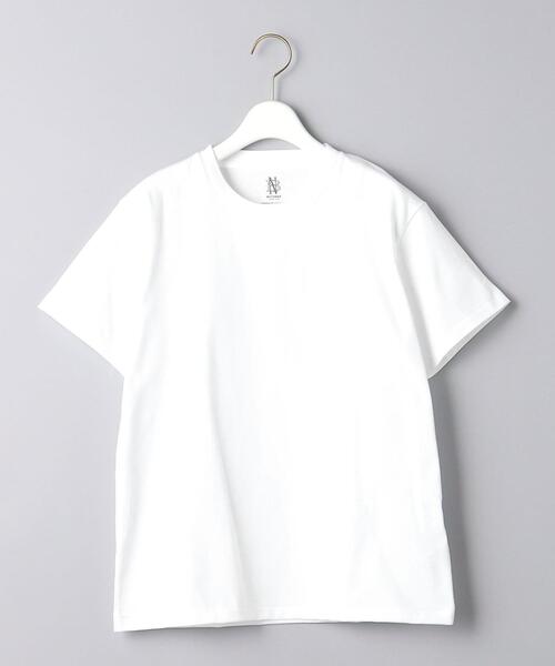 BATONER（バトナー）の「＜BATONER＞ショートスリーブ Tシャツ（Tシャツ/カットソー・レディース・オフホワイト/ブラック・1）」の11枚目の写真