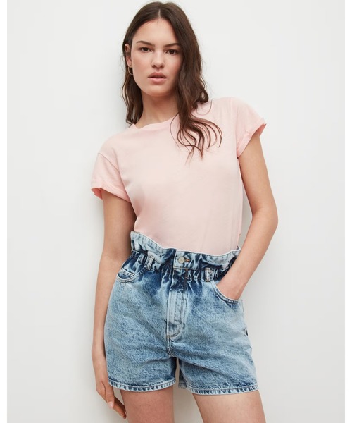 ALLSAINTS(オールセインツ)の「ANNA TEE | ANNA Tシャツ(Tシャツ/カットソー・レディース・ピンク系・4/6/8/10/2)」の1枚目の写真