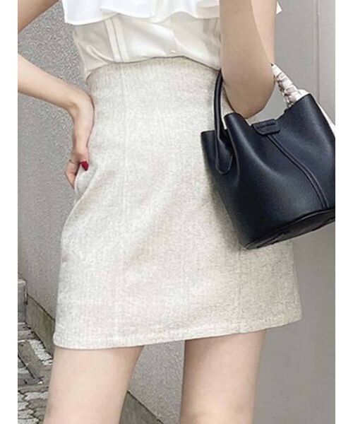 dazzlin（ダズリン）の「サマーツイードミニスカート（スカート・レディース・アイボリー/ブルー/モカ・SMALL/MEDIUM）」の2枚目の写真