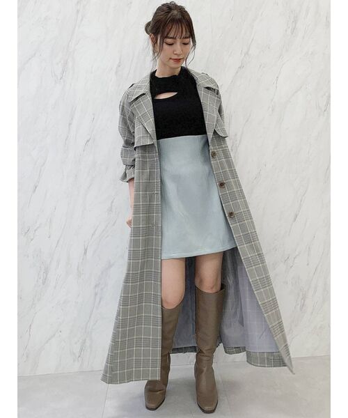 dazzlin（ダズリン）の「サマーツイードミニスカート（スカート・レディース・アイボリー/ブルー/モカ・SMALL/MEDIUM）」の12枚目の写真