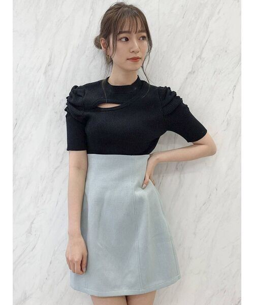 dazzlin（ダズリン）の「サマーツイードミニスカート（スカート・レディース・アイボリー/ブルー/モカ・SMALL/MEDIUM）」の14枚目の写真