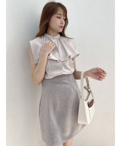 dazzlin（ダズリン）の「サマーツイードミニスカート（スカート・レディース・アイボリー/ブルー/モカ・SMALL/MEDIUM）」の22枚目の写真