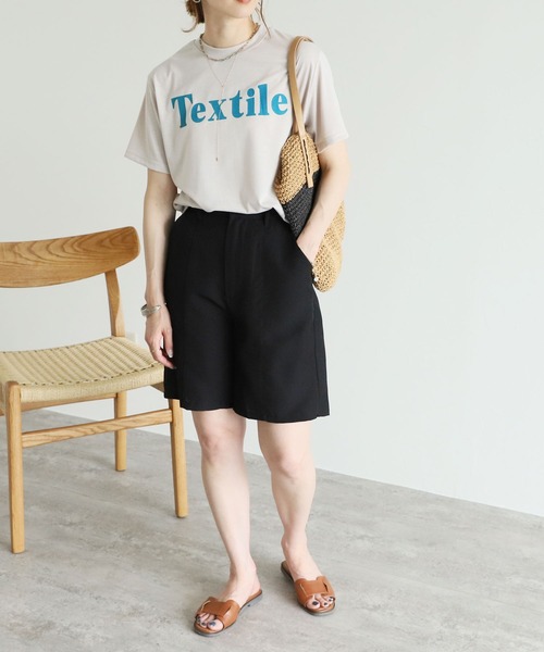 reca(レカ)の「リネンライクセンタープレスハーフパンツ(その他パンツ・レディース・ブラック/アイボリー・FREE)」の9枚目の写真