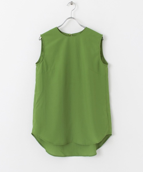 SENSE OF PLACE by URBAN RESEARCH（センスオブプレイスバイアーバンリサーチ）の「2WAYレイヤードノースリーブシャツ（シャツ/ブラウス・レディース・オフホワイト/グリーン/ブラック・ONE）」の17枚目の写真