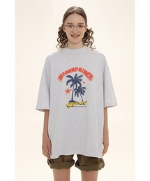 【MASONPRINCE】Oversized vintage-like summer print TEE DT4053