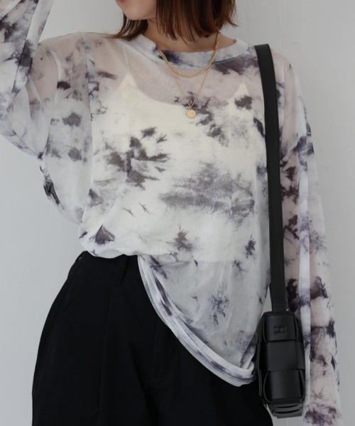 deux amour（ドゥーザムール）の「シアー柄長袖トップス（その他トップス・レディース・グレー/ブルー/ブラック・MEDIUM）」の22枚目の写真