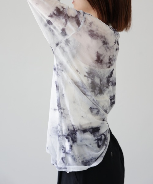 deux amour（ドゥーザムール）の「シアー柄長袖トップス（その他トップス・レディース・グレー/ブルー/ブラック・MEDIUM）」の19枚目の写真