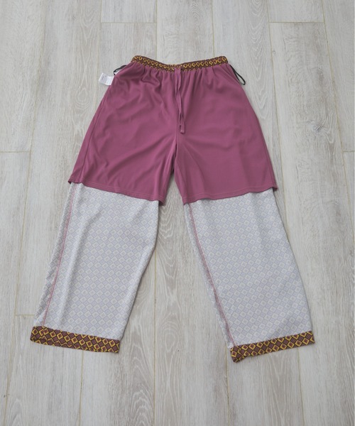 ANGIE（アンジー）の「プリントイージーパンツ（その他パンツ・レディース・グリーン/ネイビー/ピンク/ブルー・FREE）」の7枚目の写真