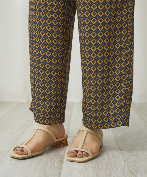 ANGIE（アンジー）の「プリントイージーパンツ（その他パンツ・レディース・グリーン/ネイビー/ピンク/ブルー・FREE）」の10枚目の写真