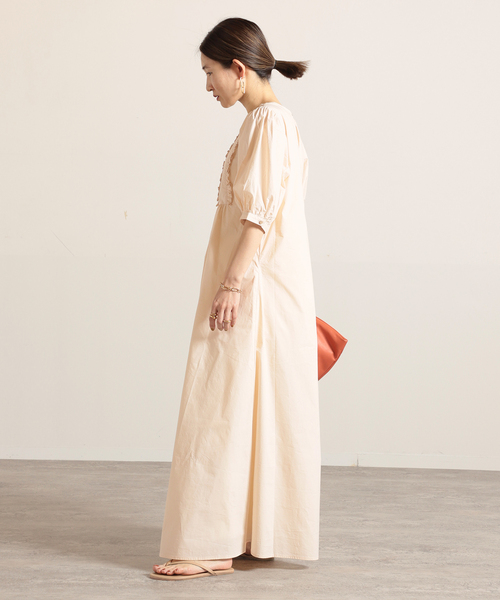 VERMEIL par iena(ヴェルメイユパーイエナ)の「【Bird&Knoll/バードアンドノール】ROSALIE DRESS(ワンピース・レディース・アイボリー・SMALL/X-SMALL)」の10枚目の写真