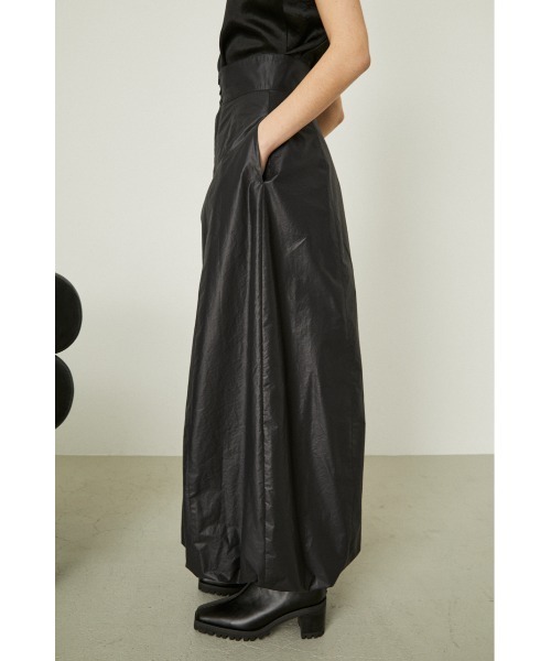 RIM.ARK（リムアーク）の「Glossy balloon SK（スカート・レディース・ライトカーキ/ブラック・38/36）」の19枚目の写真