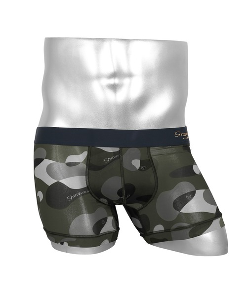 Gravevault グレイブボールト Camouflage JACKDAW ショート メンズ ボクサーパンツ（ボクサーパンツ）｜Gravevault（グレイブボールト）