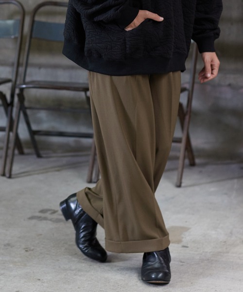 a lit r（ア リトル）の「mp10207-2タックイージーパンツ（その他パンツ・メンズ・ライトグレー/ブラック/カーキ/チャコール・M/L）」の22枚目の写真