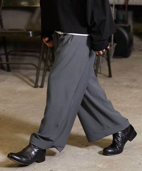 a lit r（ア リトル）の「mp10207-2タックイージーパンツ（その他パンツ・メンズ・ライトグレー/ブラック/カーキ/チャコール・M/L）」の19枚目の写真