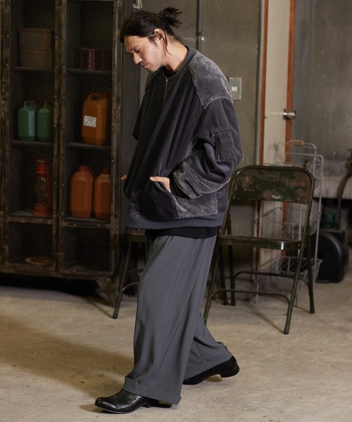 a lit r（ア リトル）の「mp10207-2タックイージーパンツ（その他パンツ・メンズ・ライトグレー/ブラック/カーキ/チャコール・M/L）」の9枚目の写真