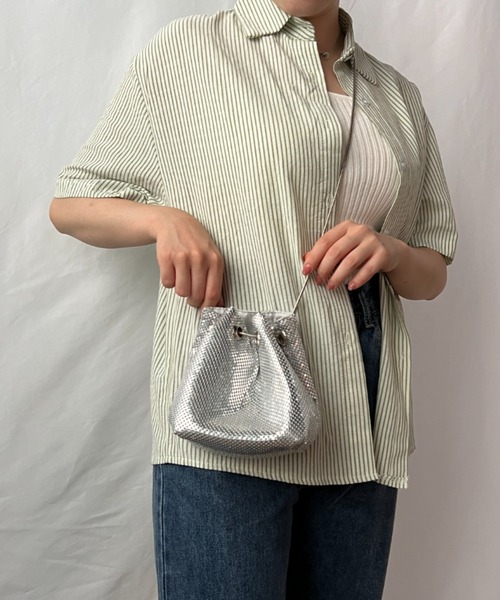 un+frame（アンフレーム）の「glitter metallic shoulder Bag