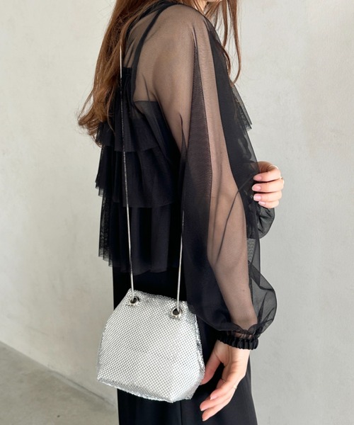 GLITTERグリッター バック セール】glitter metallic shoulder Bag／グリッターメタリック