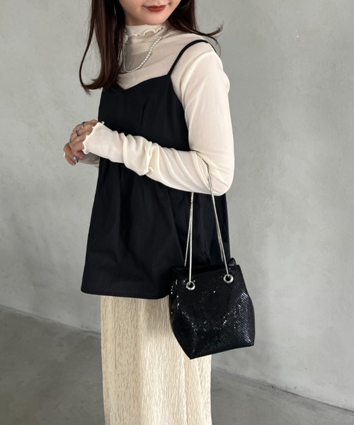 セール】glitter metallic shoulder Bag／グリッターメタリック