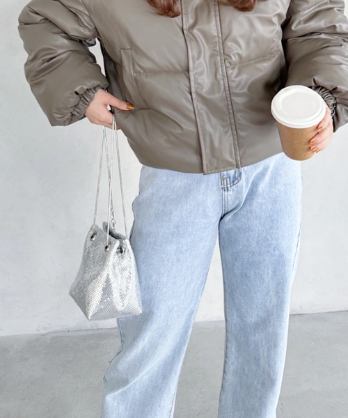 MYMOOD.(マイムード)の「glitter metallic shoulder Bag/グリッターメタリック巾着ショルダーバッグ パーティーバッグ(ショルダーバッグ・レディース・ブラック/シルバー・FREE)」の14枚目の写真