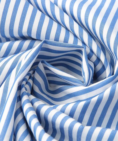 coen(コーエン)の「ボリュームスリーブストライプシャツワンピース(シャツワンピース・レディース・ピンク/ケリー/コバルトブルー・M/L)」の5枚目の写真