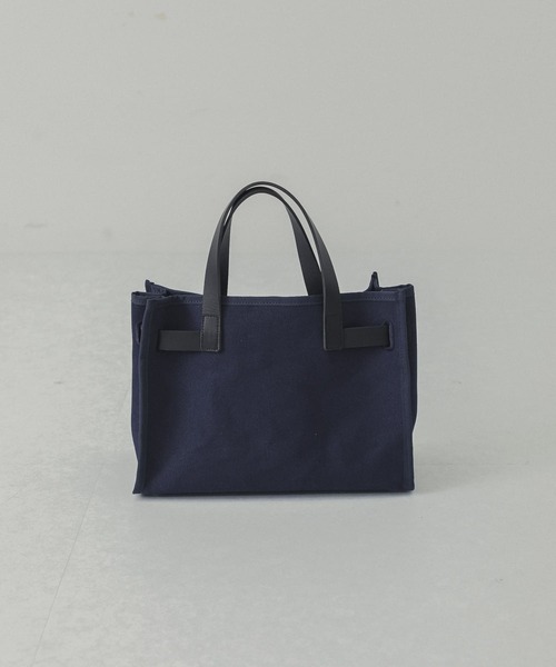 sita parantica（シータパランティカ）の「sita parantica　CANVAS LEATHER TOTE S（トートバッグ・レディース・ネイビー/ブラウン・-）」の4枚目の写真