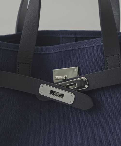 sita parantica（シータパランティカ）の「sita parantica　CANVAS LEATHER TOTE S（トートバッグ・レディース・ネイビー/ブラウン・-）」の19枚目の写真
