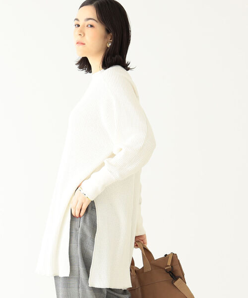 BEAMS BOY(ビームスボーイ)の「BEAMS BOY / サーマル ビッグシルエット クルーネック(Tシャツ/カットソー・レディース・ブラック/オフホワイト・ONE SIZE)」の12枚目の写真