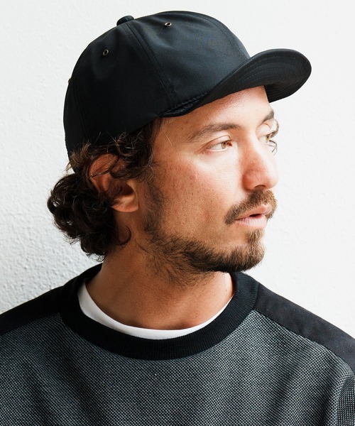 CAMBIO(カンビオ)の「mko10621- Water Repellent Umpire Cap キャップ(キャップ)」|ブラック