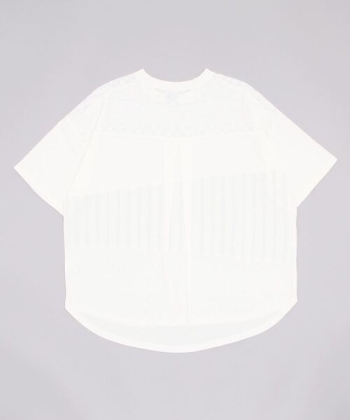 nappalm(ナップパーム)の「BNS original レトロ布帛×レース切替Tシャツ(Tシャツ/カットソー・レディース・ホワイト系その他/アイボリー系/オリーブ系・FREE)」の15枚目の写真