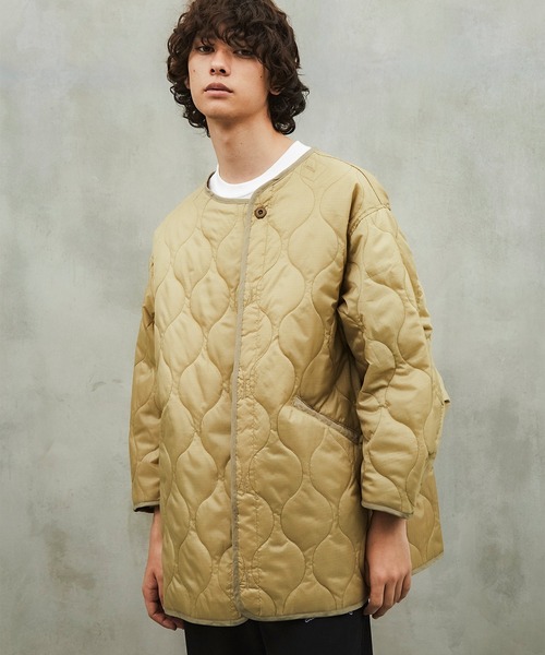 Revo.（レボ）の「【Revo.】ビッグシルエット M-65 モッズコート / キルティングライナー/ 2枚セット（モッズコート・メンズ・ブラック/オリーブ/アイボリー・MEDIUM/LARGE）」の7枚目の写真