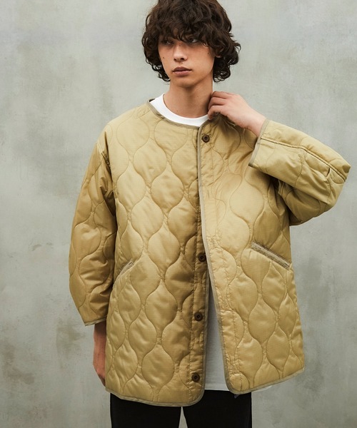 Revo.（レボ）の「【Revo.】ビッグシルエット M-65 モッズコート / キルティングライナー/ 2枚セット（モッズコート・メンズ・ブラック/オリーブ/アイボリー・MEDIUM/LARGE）」の6枚目の写真